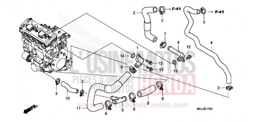 TUYAU D'EAU CBF1000FAB de 2011